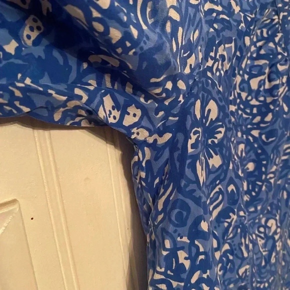 Lilly Pulitzer 100% silk 3/4 sleeve blouse - Picture 3 of 6